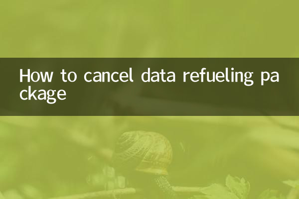Cómo cancelar el paquete de repostaje de datos