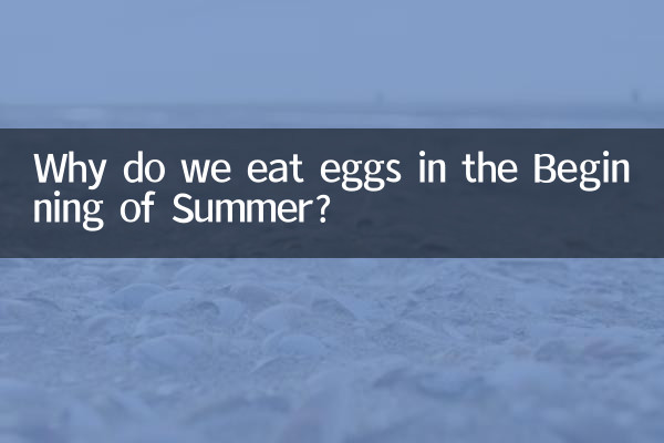 なぜ初夏に卵を食べるのでしょうか？