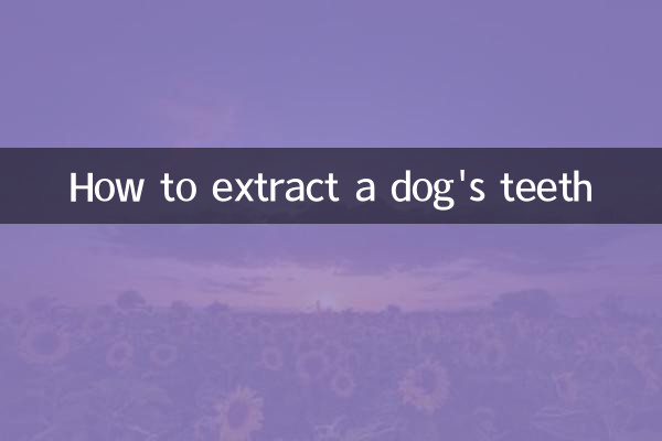How to extract a dog's teeth