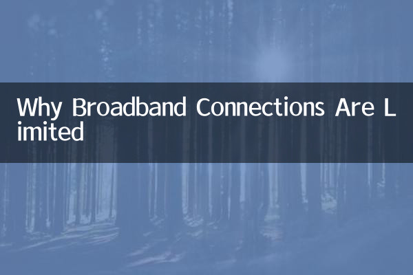 Why Broadband Connections Are Limited