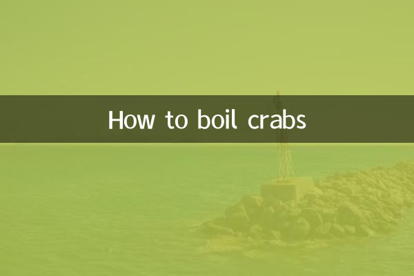 How to boil crabs