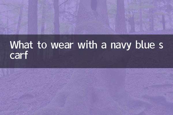 What to wear with a navy blue scarf