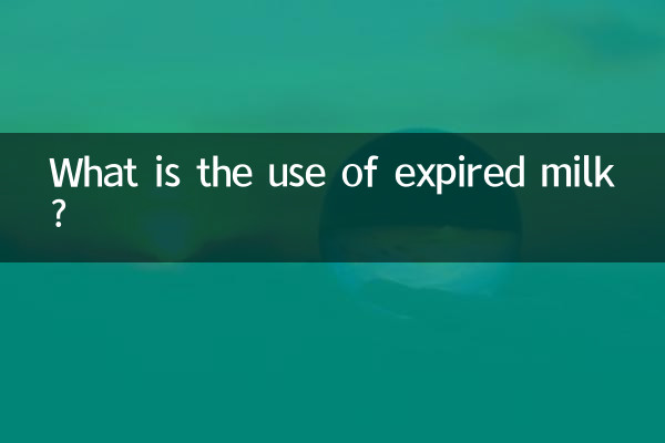 What is the use of expired milk?