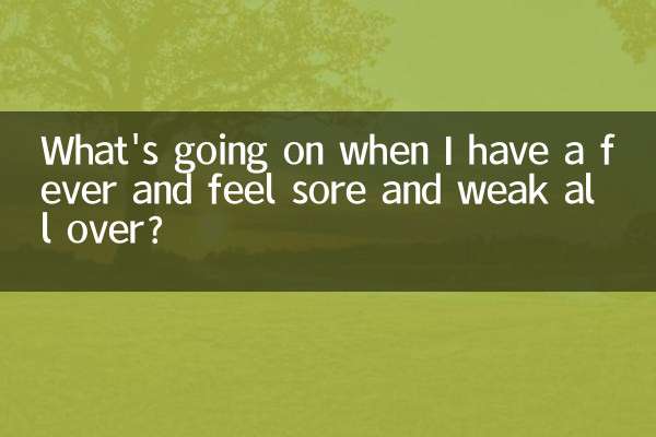 ¿Qué sucede cuando tengo fiebre y me siento dolorido y débil por todas partes?