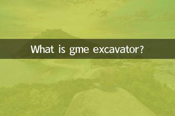 Cos'è l'escavatore GME?