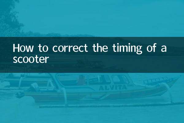 Come correggere i tempi di uno scooter