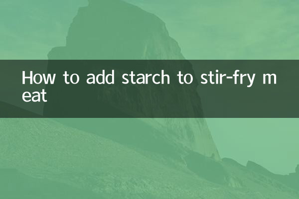 Como adicionar amido à carne salteada