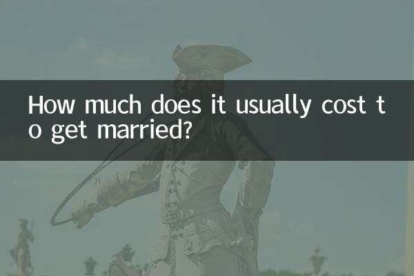 How much does it usually cost to get married?