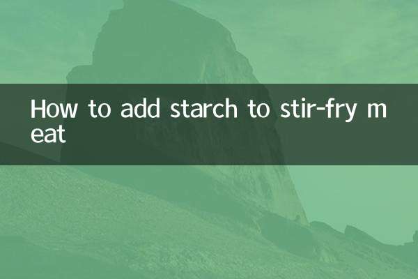 Como adicionar amido à carne salteada