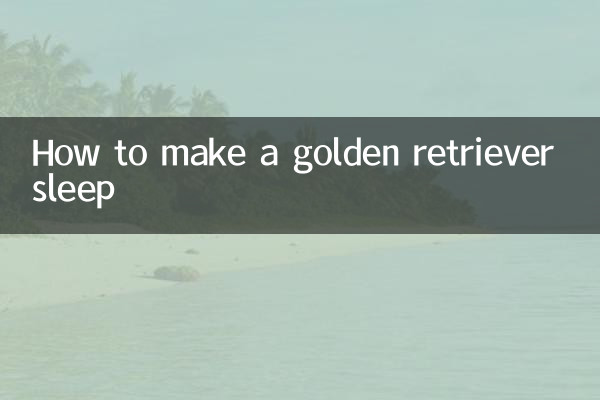 چگونه یک گلدن رتریور را بخوابانیم