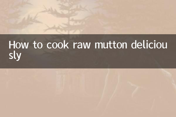 Come cucinare deliziosamente la carne di montone cruda