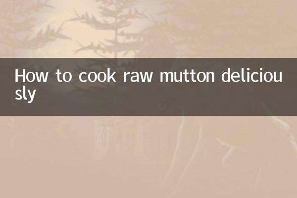 Come cucinare deliziosamente la carne di montone cruda