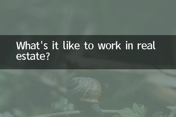Com'è lavorare nel settore immobiliare?