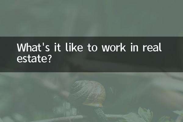What's it like to work in real estate?