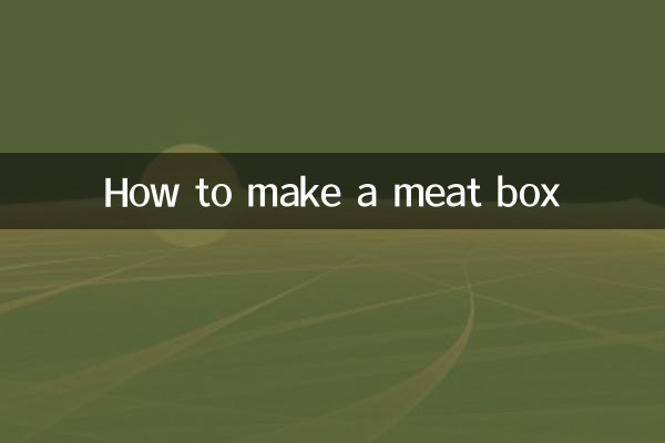 Cómo hacer una caja de carne