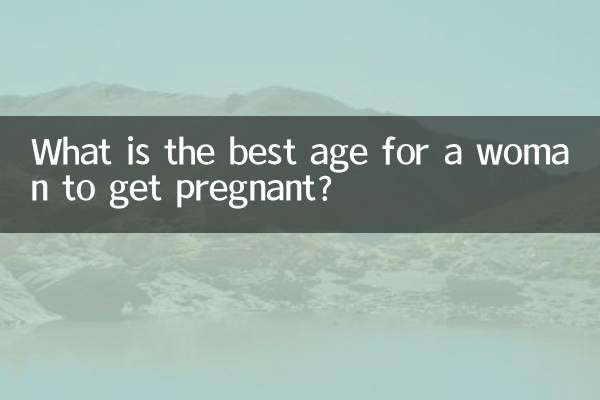 What is the best age for a woman to get pregnant?