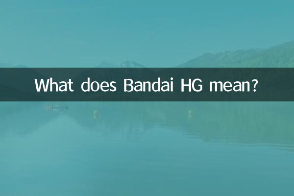 Что означает Bandai HG?
