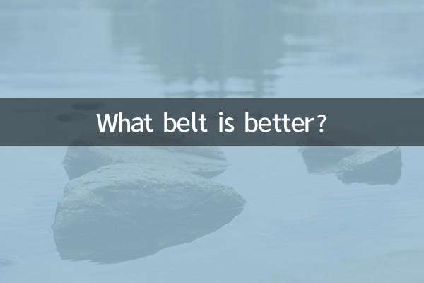 What belt is better?