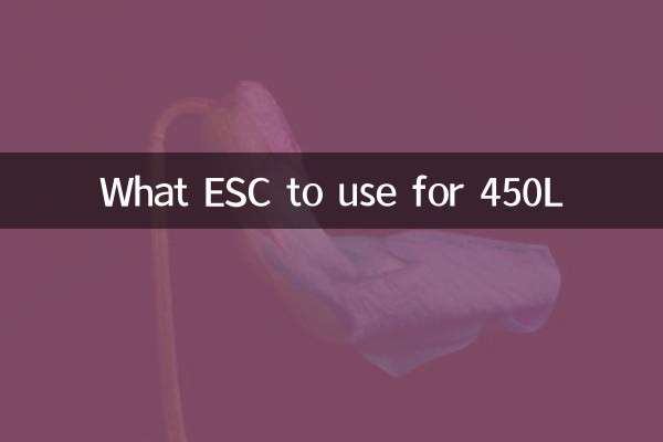 What ESC to use for 450L