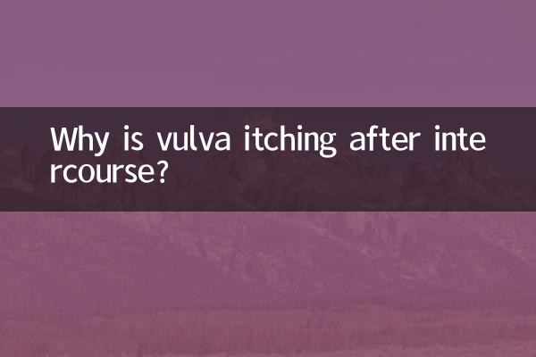 Why is vulva itching after intercourse?
