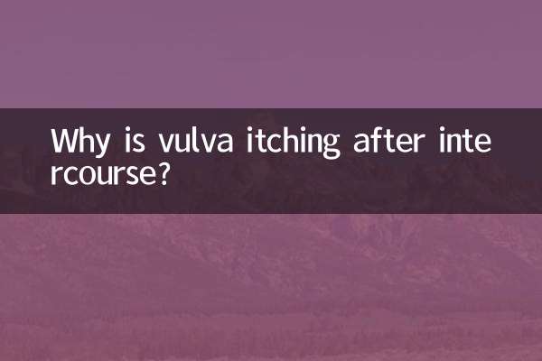 Why is vulva itching after intercourse?