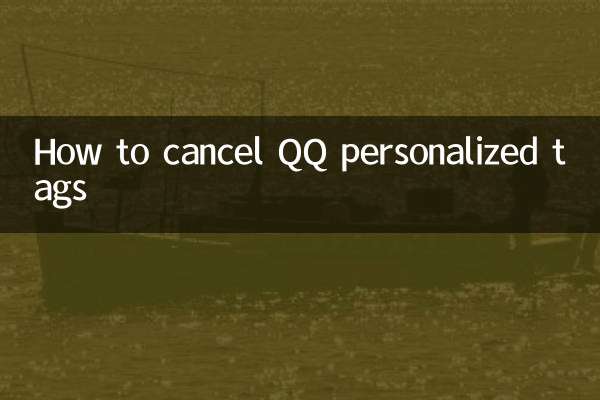 How to cancel QQ personalized tags