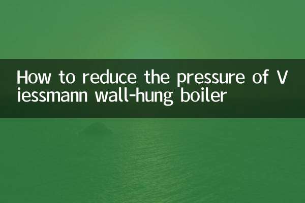 How to reduce the pressure of Viessmann wall-hung boiler