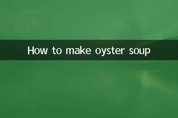 Come preparare la zuppa di ostriche
