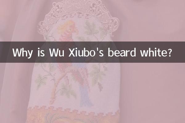 Why is Wu Xiubo's beard white?