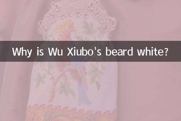 Why is Wu Xiubo's beard white?