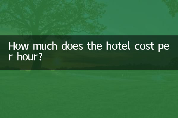 ¿Cuánto cuesta el hotel por hora?