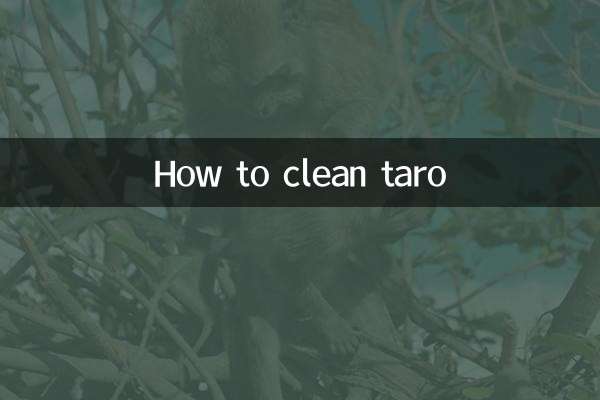 تارو کو کیسے صاف کریں