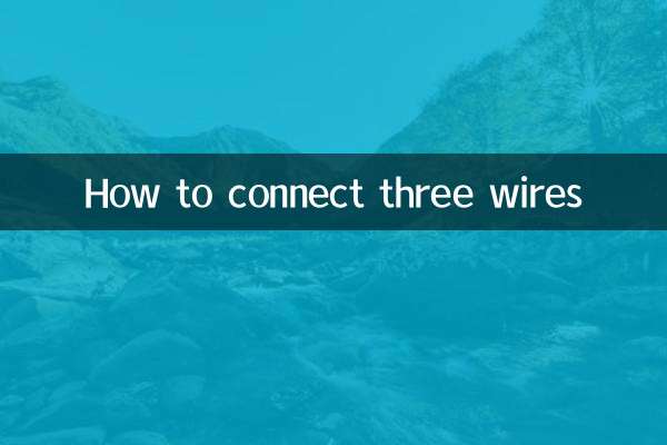 Cómo conectar tres cables