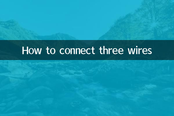 Cómo conectar tres cables