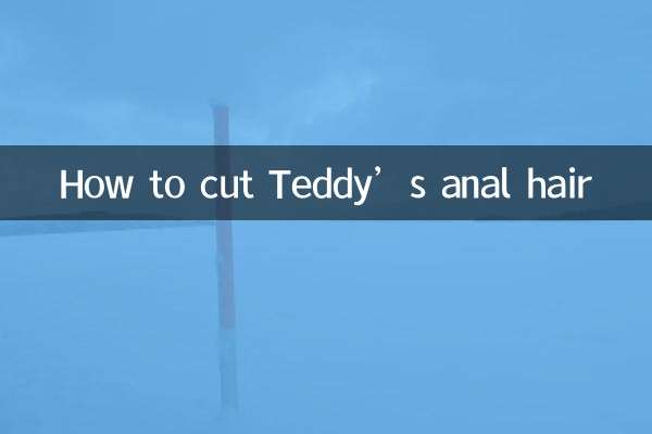 테디의 항문털 자르는 방법