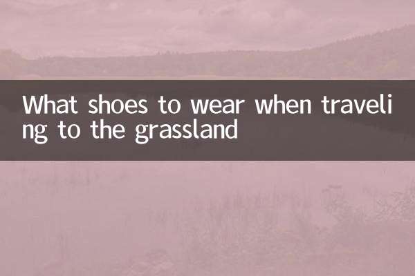 گھاس کے میدان میں سفر کرتے وقت کیا جوتے پہنیں