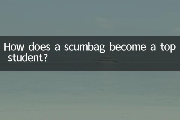 Wie wird aus einem Drecksack ein Spitzenstudent?