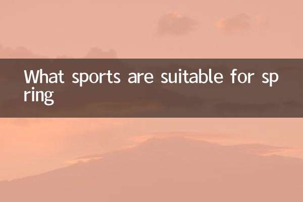 What sports are suitable for spring