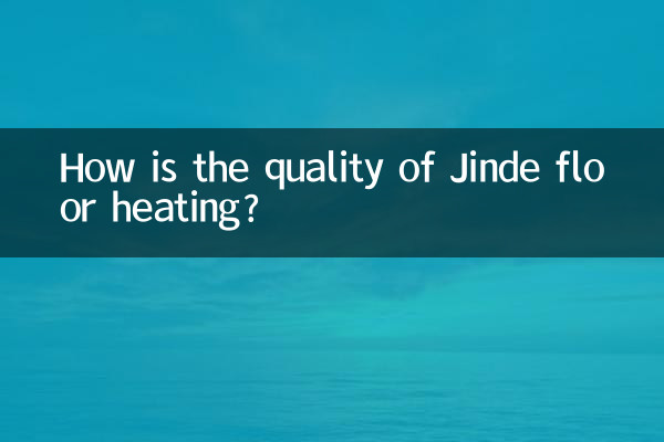 Como é a qualidade do aquecimento de piso Jinde?