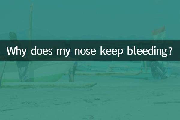 Pourquoi mon nez continue-t-il à saigner ?