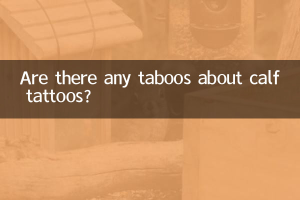Are there any taboos about calf tattoos?