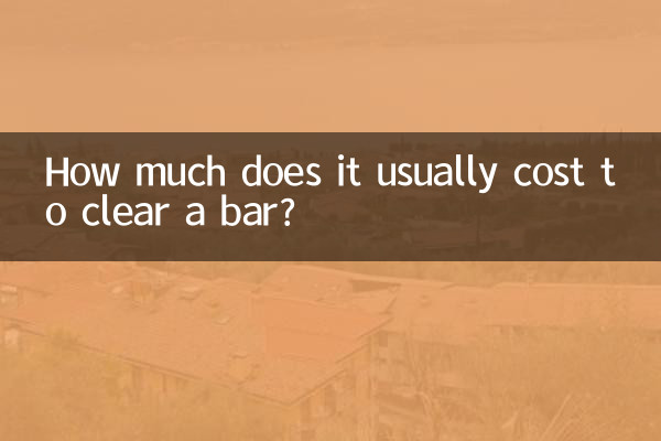 清吧一般消費多少錢