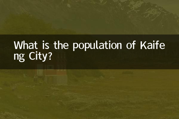 Quelle est la population de la ville de Kaifeng ?