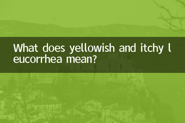 O que significa leucorreia amarelada e com coceira?