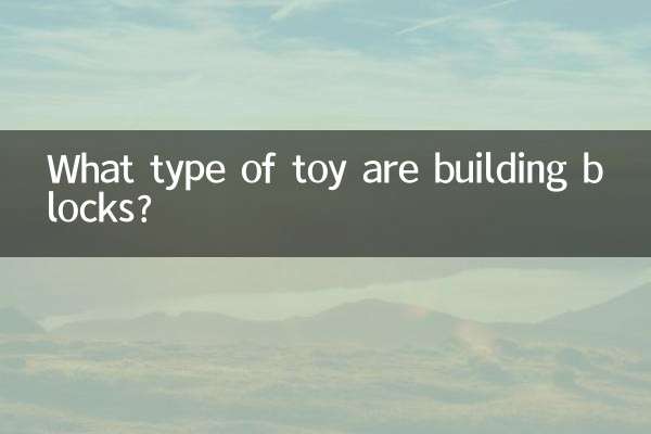बिल्डिंग ब्लॉक्स किस प्रकार के खिलौने हैं?