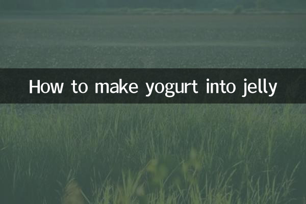 Cómo convertir yogur en gelatina