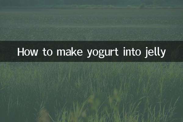 Cómo convertir yogur en gelatina