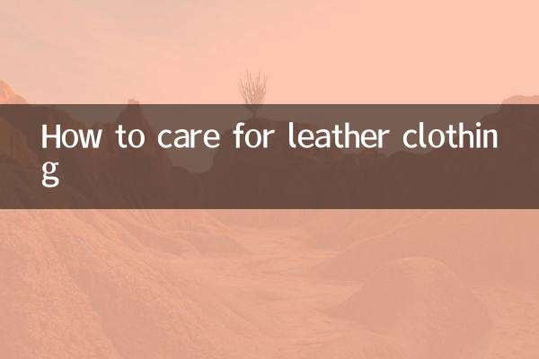 Cómo cuidar la ropa de cuero
