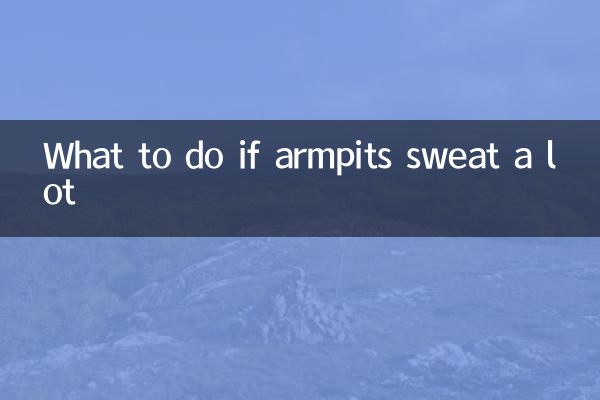 Cosa fare se le ascelle sudano molto