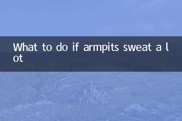 Que faire si les aisselles transpirent beaucoup